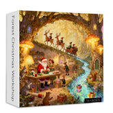 Forest Christmas Workshop Jigsaw Puzzle 1000 Pieces